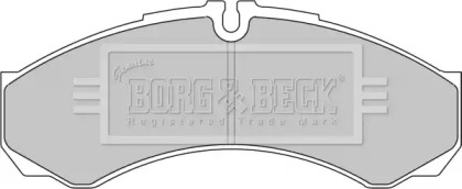 Комплект тормозных колодок BORG & BECK BBP1862