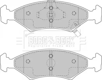 Комплект тормозных колодок BORG & BECK BBP1865