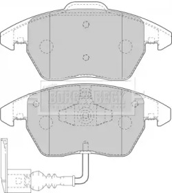 Комплект тормозных колодок BORG & BECK BBP1876