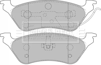 Комплект тормозных колодок BORG & BECK BBP1889