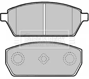 Комплект тормозных колодок BORG & BECK BBP1890