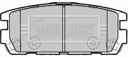 Комплект тормозных колодок BORG & BECK BBP1893