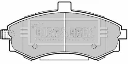 Комплект тормозных колодок BORG & BECK BBP1896