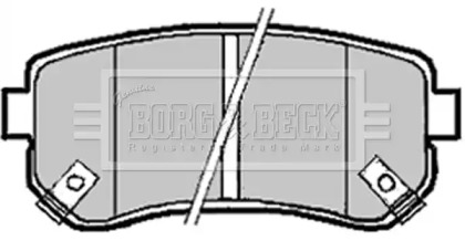 Комплект тормозных колодок BORG & BECK BBP1924