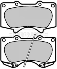 Комплект тормозных колодок BORG & BECK BBP1927