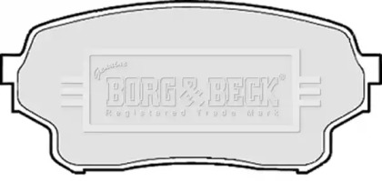 Комплект тормозных колодок BORG & BECK BBP1953