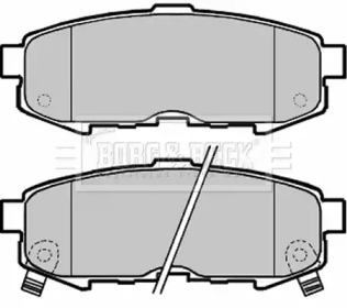 Комплект тормозных колодок BORG & BECK BBP1955