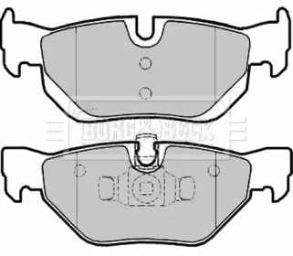 Комплект тормозных колодок BORG & BECK BBP1963