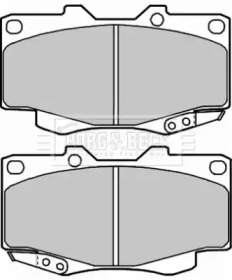 Комплект тормозных колодок BORG & BECK BBP2002