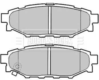 Комплект тормозных колодок BORG & BECK BBP2004