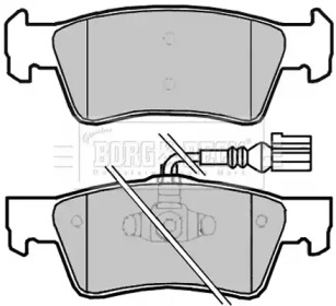 Комплект тормозных колодок BORG & BECK BBP2011