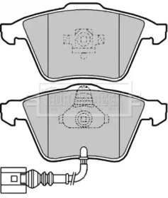 Комплект тормозных колодок BORG & BECK BBP2012