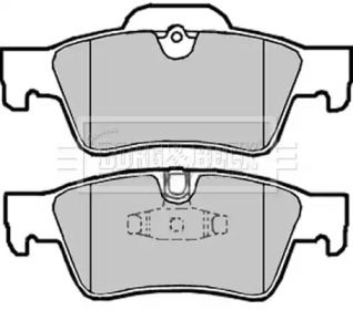 Комплект тормозных колодок BORG & BECK BBP2031