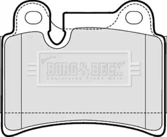 Комплект тормозных колодок BORG & BECK BBP2053