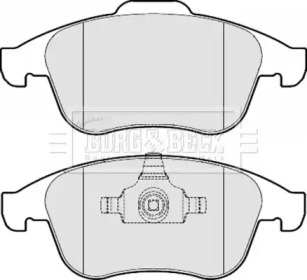 Комплект тормозных колодок BORG & BECK BBP2059