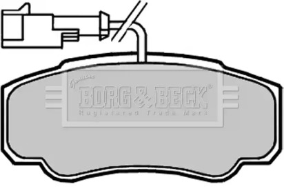 Комплект тормозных колодок BORG & BECK BBP2068