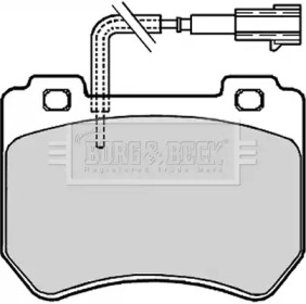 Комплект тормозных колодок BORG & BECK BBP2094