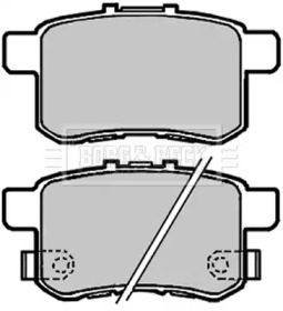 Комплект тормозных колодок BORG & BECK BBP2103