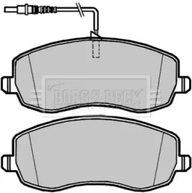 Комплект тормозных колодок BORG & BECK BBP2105