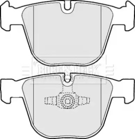 Комплект тормозных колодок BORG & BECK BBP2116