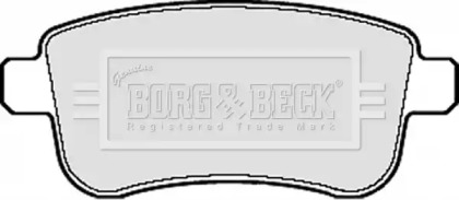 Комплект тормозных колодок BORG & BECK BBP2124