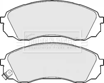 Комплект тормозных колодок BORG & BECK BBP2126