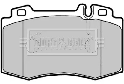 Комплект тормозных колодок BORG & BECK BBP2132