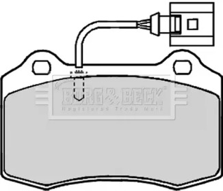 Комплект тормозных колодок BORG & BECK BBP2133