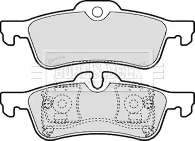 Комплект тормозных колодок BORG & BECK BBP2142