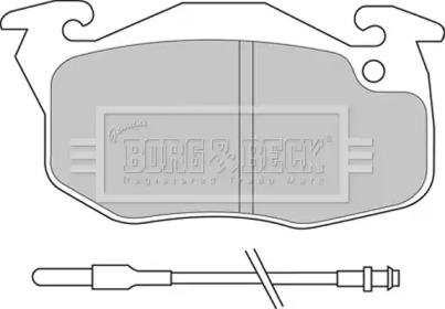 Комплект тормозных колодок BORG & BECK BBP2159