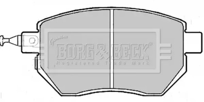 Комплект тормозных колодок BORG & BECK BBP2172