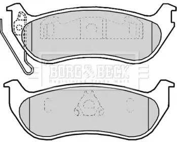 Комплект тормозных колодок BORG & BECK BBP2174