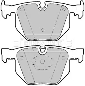Комплект тормозных колодок BORG & BECK BBP2183