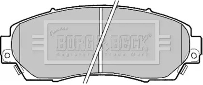 Комплект тормозных колодок BORG & BECK BBP2204