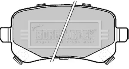 Комплект тормозных колодок BORG & BECK BBP2209