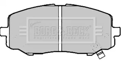 Комплект тормозных колодок BORG & BECK BBP2213