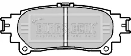 Комплект тормозных колодок BORG & BECK BBP2222