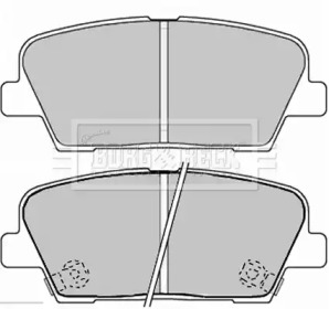 Комплект тормозных колодок BORG & BECK BBP2238