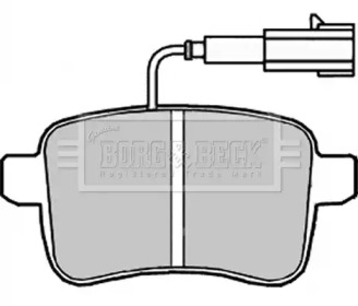 Комплект тормозных колодок BORG & BECK BBP2240