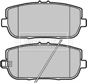 Комплект тормозных колодок BORG & BECK BBP2252