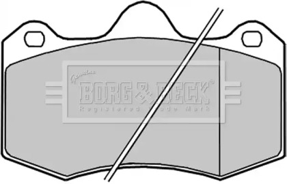 Комплект тормозных колодок BORG & BECK BBP2259