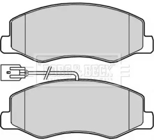 Комплект тормозных колодок BORG & BECK BBP2268