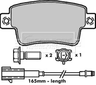 Комплект тормозных колодок BORG & BECK BBP2274