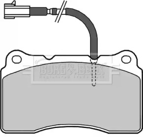 Комплект тормозных колодок BORG & BECK BBP2278