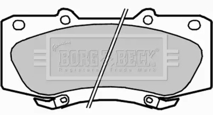 Комплект тормозных колодок BORG & BECK BBP2286