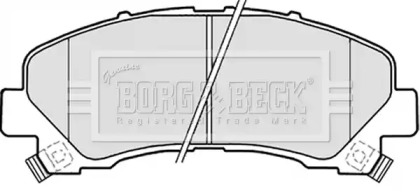 Комплект тормозных колодок BORG & BECK BBP2308