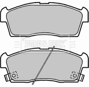 Комплект тормозных колодок BORG & BECK BBP2313