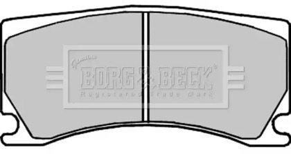 Комплект тормозных колодок, дисковый тормоз BORG & BECK BBP2327