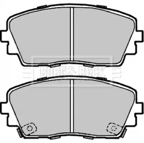 Комплект тормозных колодок BORG & BECK BBP2332