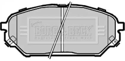 Комплект тормозных колодок BORG & BECK BBP2333